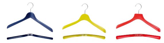 Colored hanger finish examples