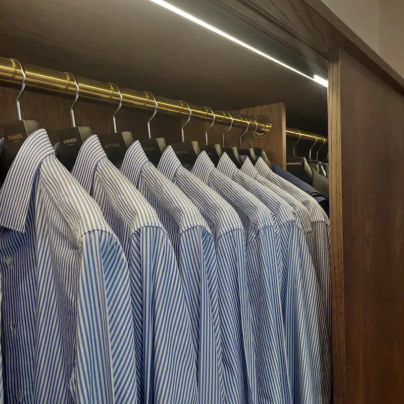 Shirt made with Dormeuil fabric