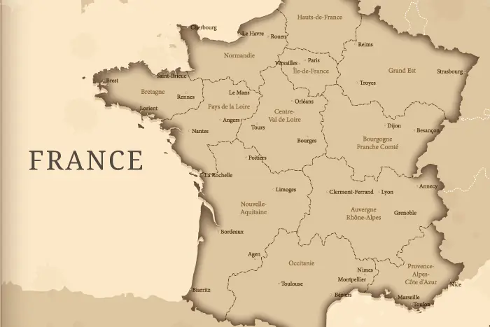 フランス地図