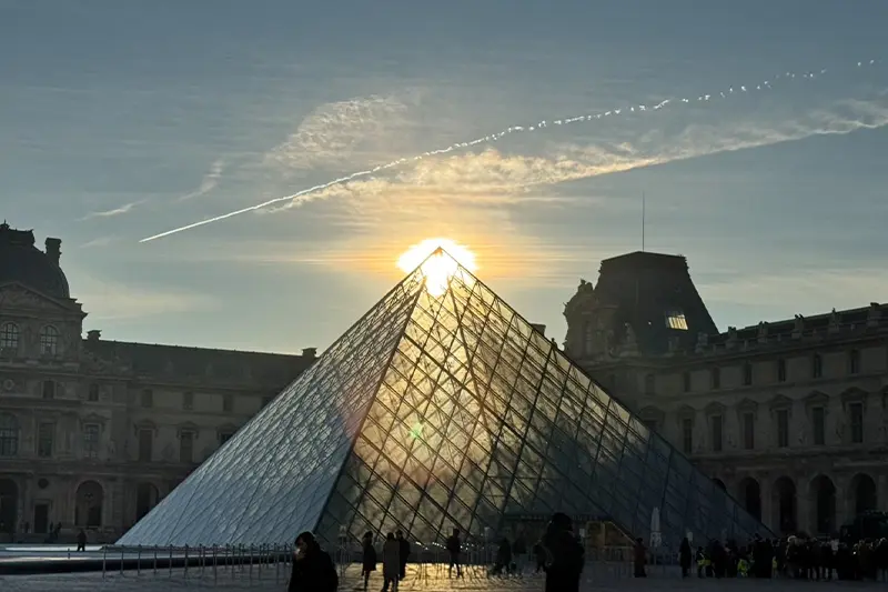 Glass pyramid of the Louvre Museum