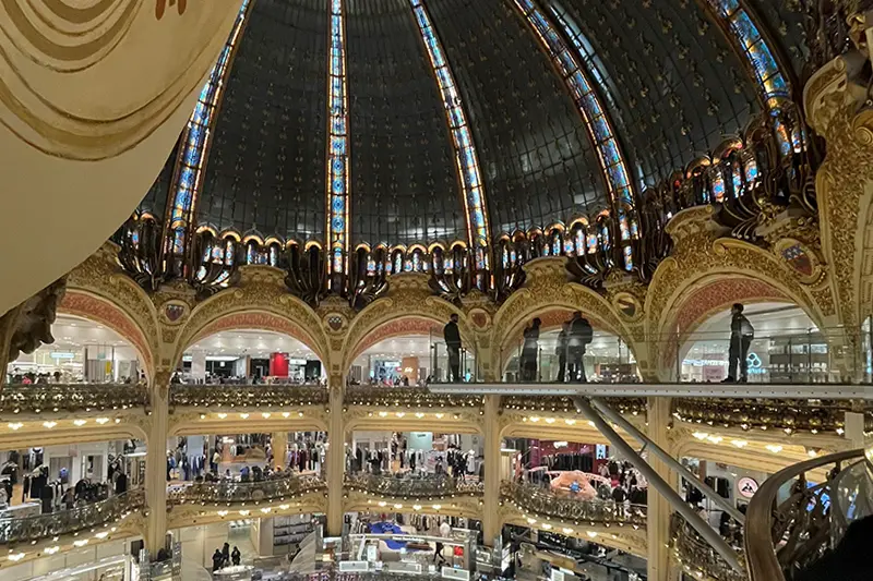 Luxurious interior of Galeries Lafayette