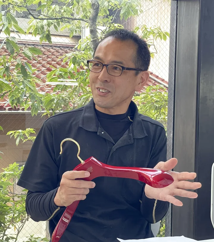 Nakashima Master, who is responsible for refining