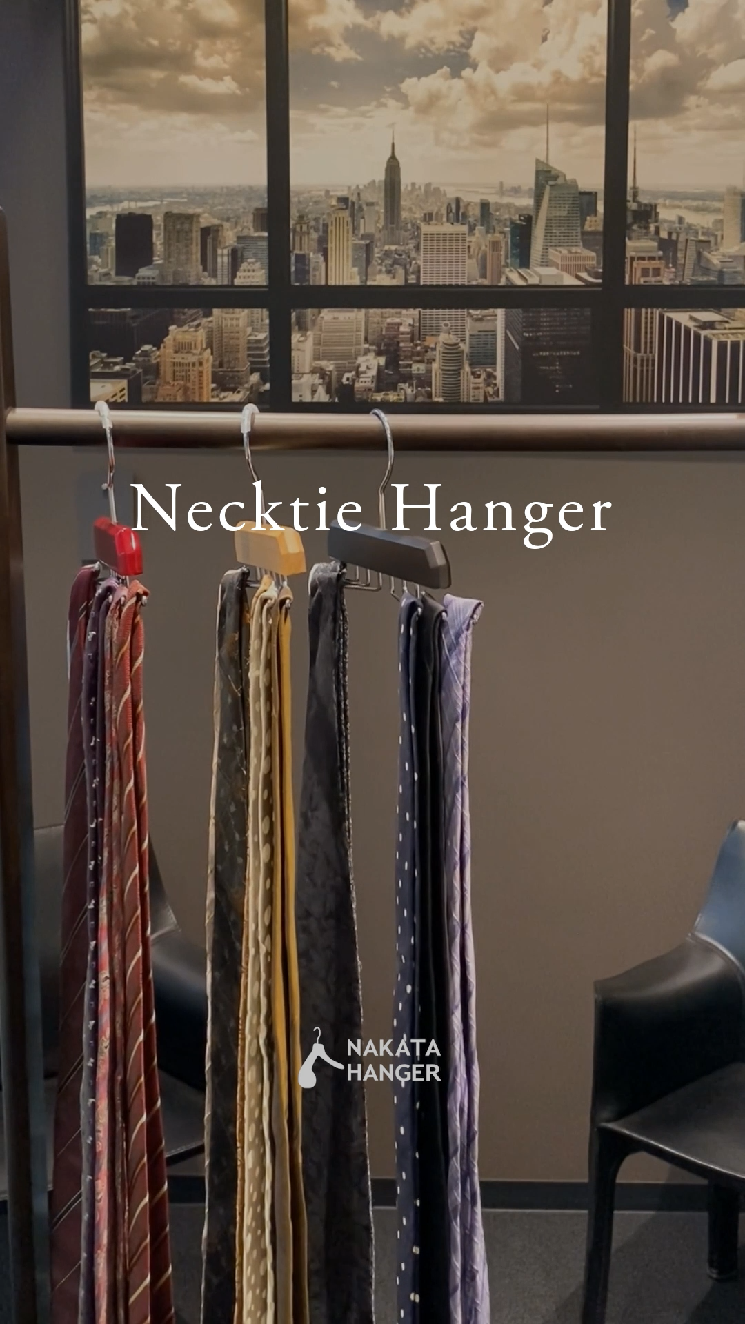 ネクタイハンガー/ワインレッド - NAKATA HANGER